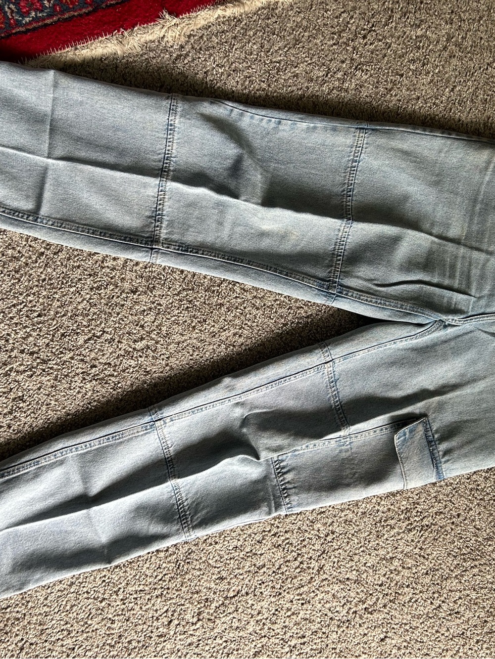 Mango Women's Light Blue Straight Leg Jeans